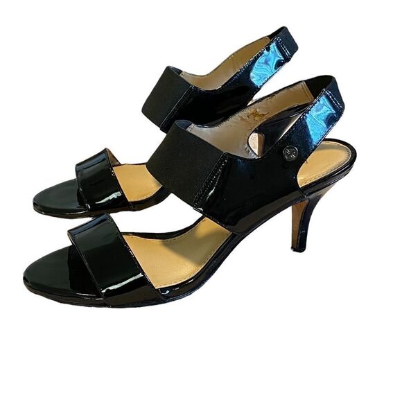 ANTONIO MELANI - STYLE NAME IS TATIANA HEELS - BLACK PATENT LEATHER - SIZE 7 -S6 - Picture 4 of 11